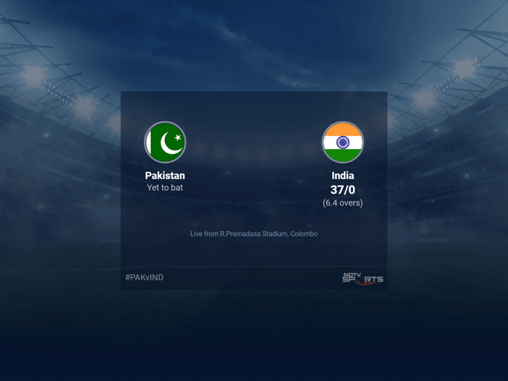 Pakistan vs India Asia Cup 2023 Live Cricket Score, Live Score Of