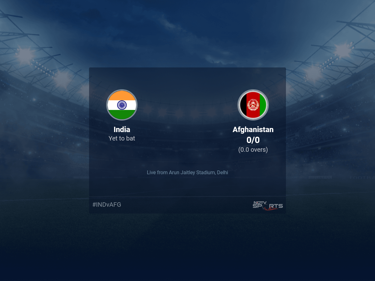 India vs Afghanistan Live Score Ball by Ball, World Cup 2023 Live