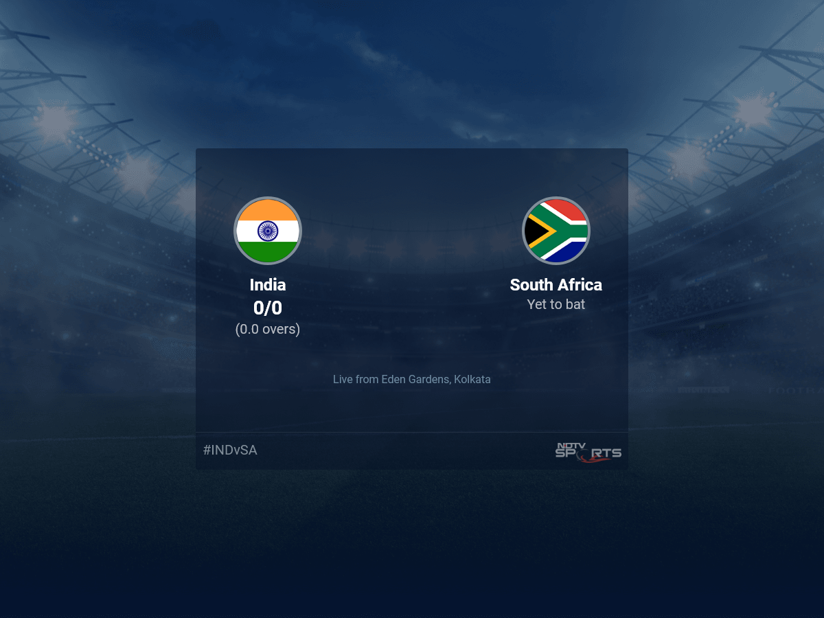India vs South Africa: World Cup 2023 Live Cricket Score, Live Score Of Today’s Match on NDTV Sports