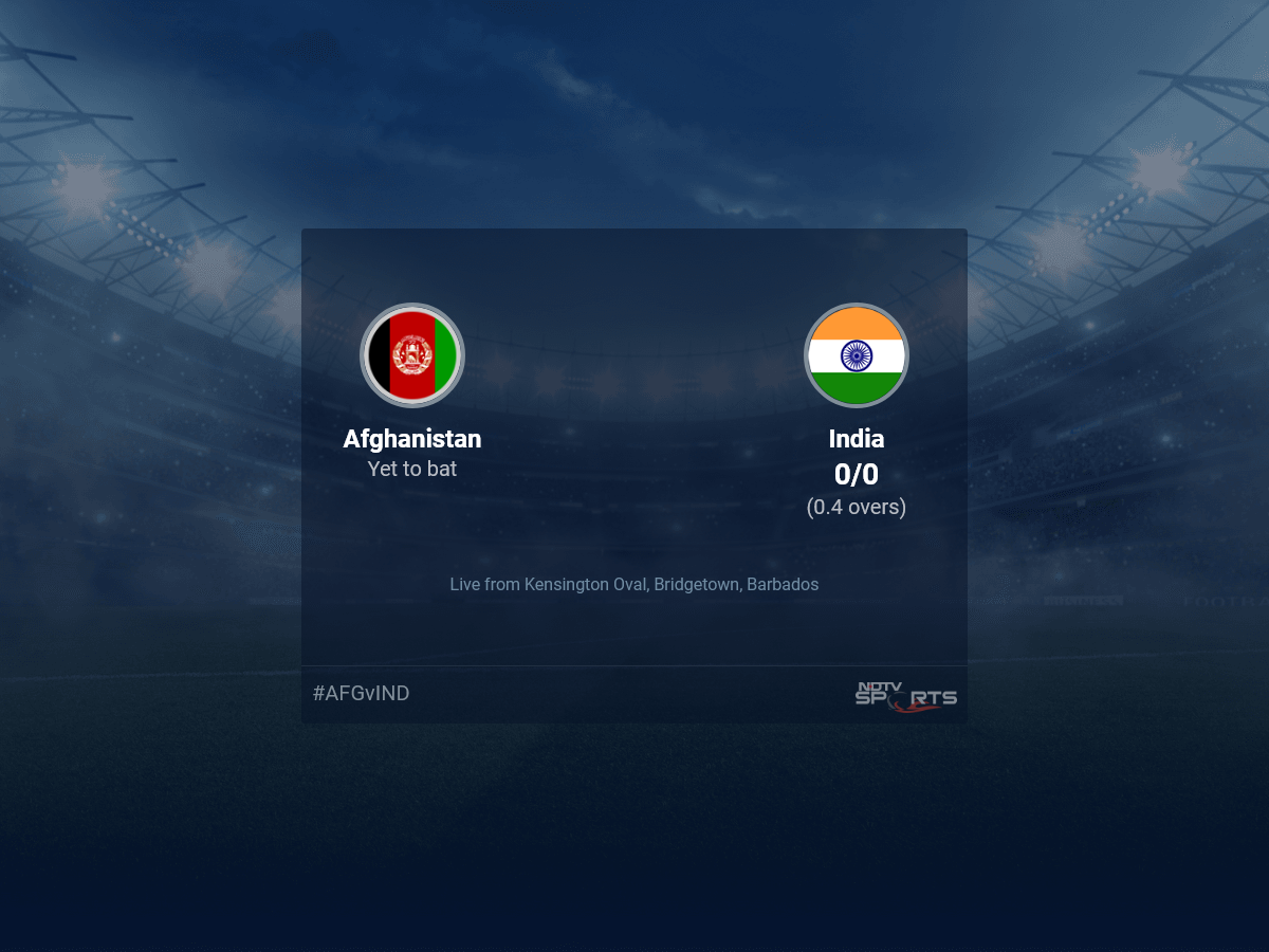Afghanistan vs India Live Score Ball by Ball, T20 World Cup 2024 Live