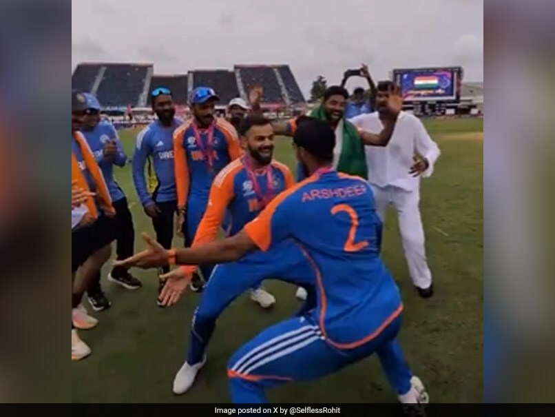 Watch: Virat Kohli, Arshdeep Singh’s Powerful Victory Dance On “Tunak Tunak Tun” Goes Viral