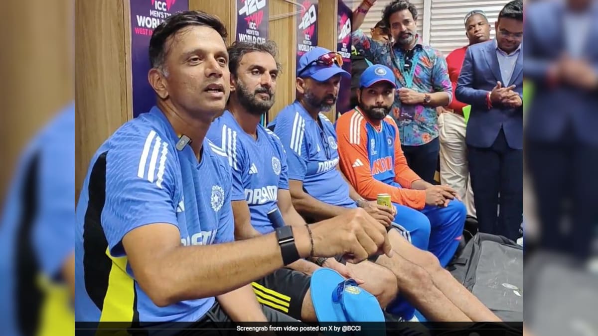 Watch: With Special Message For Rohit Sharma, Rahul Dravid’s Final Head Speech Guarantees Goosebumps